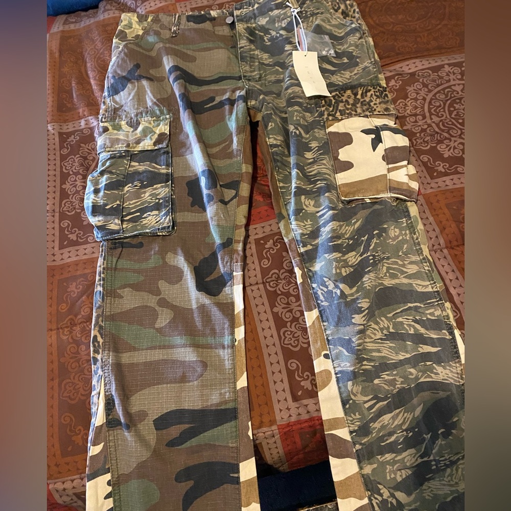 Brand Naw Mix Camo Cargos